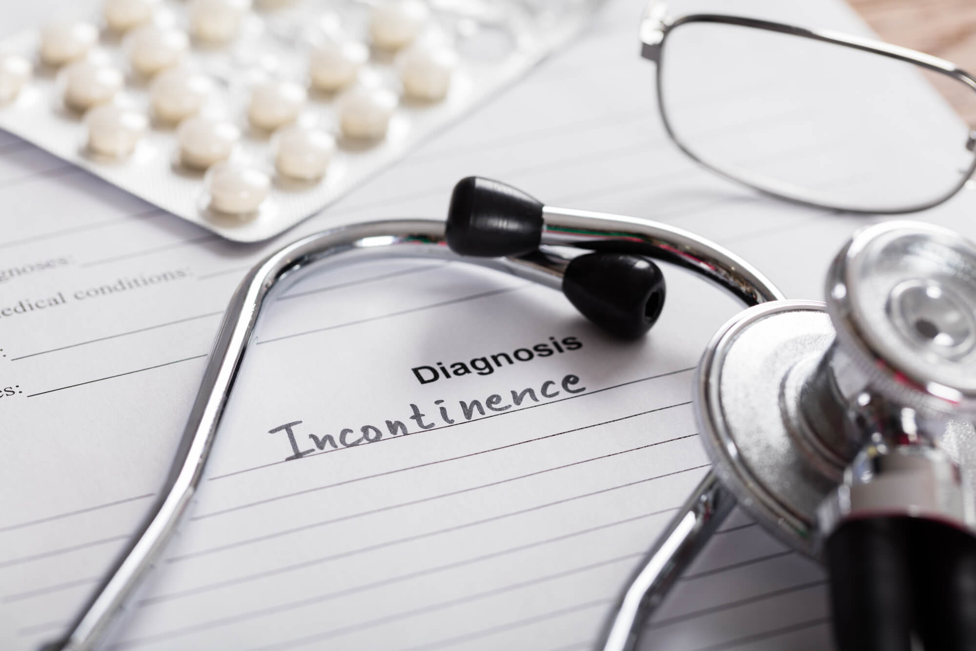 EmSella� treatment for urine incontinence diagnosis on paper